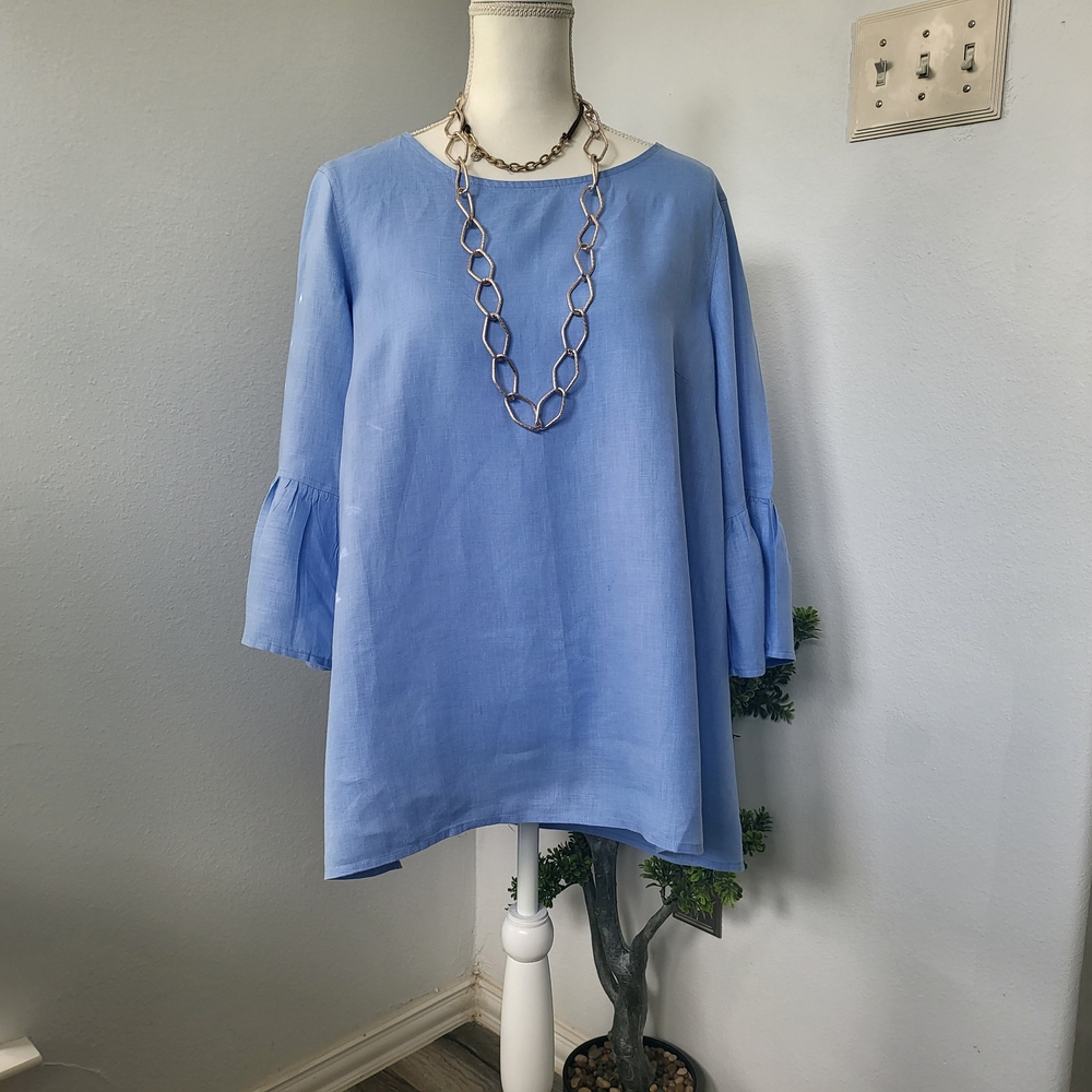 John Mark Elegant Blue Women's Top